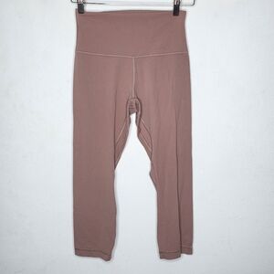 Lululemon Align Crop Spiced Chai Pink Leggings‎ Women's Size 6
